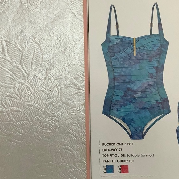 Lisa Blue WINGED ONES Ruched 1pc - FireBird (#14) - Picture 15 of 15